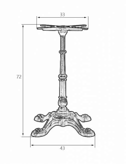 Подстолье обеденное DOBRIN LEONE