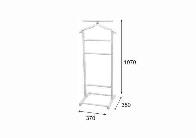 Вешалка костюмная В 6Н белый