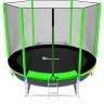 Батут "FunFit 8 FT 252 см PRO", зеленый