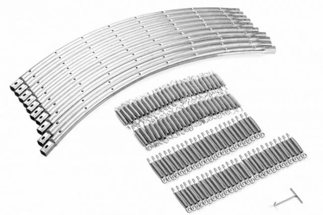 Батут "FunFit 8 FT 252 см PRO", зеленый