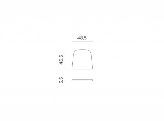 Подушка для кресла Net горчичный 460х485х35 мм Подушка для кресла Net горчичный 460х485х35 мм