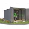 Хозблок SKOGGY секционный с плоской крышей 5 х 2 м, брутальный серый