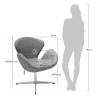 Кресло SWAN STYLE CHAIR карамельный, искусственная замша