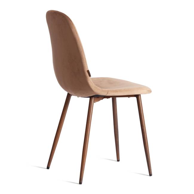 Стул Бриз/Breeze (мод.JSC-58)/1 шт. в упаковке велюр/металл, 44х53х86см, темно-коричневый HLR11/орех коричневый Велюр/металл