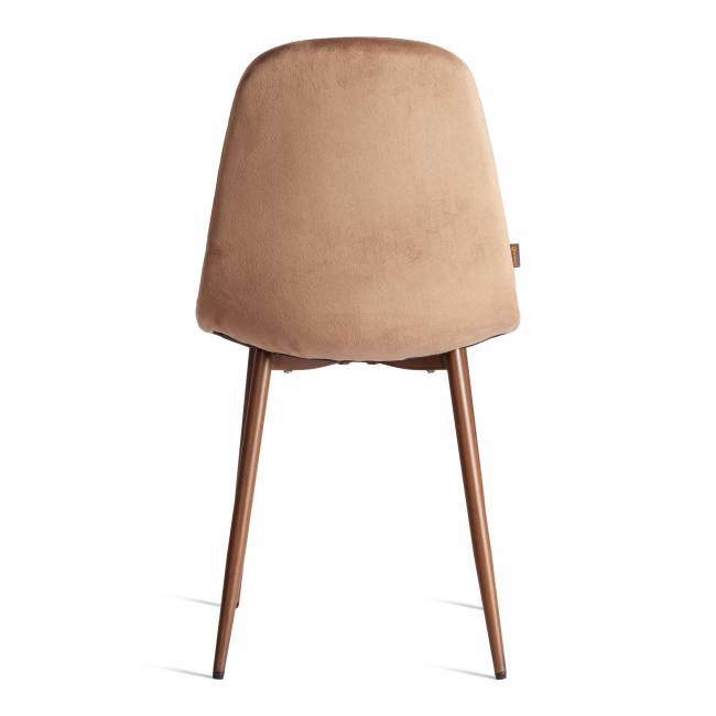 Стул Бриз/Breeze (мод.JSC-58)/1 шт. в упаковке велюр/металл, 44х53х86см, темно-коричневый HLR11/орех коричневый Велюр/металл