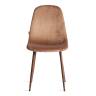Стул Бриз/Breeze (мод.JSC-58)/1 шт. в упаковке велюр/металл, 44х53х86см, темно-коричневый HLR11/орех коричневый Велюр/металл