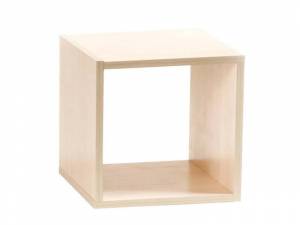 Полка Кубик-1 беленый дуб
