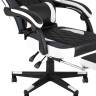 Кресло игровое TopChairs Virage черно-белое