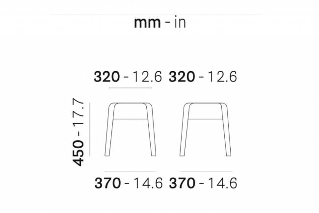 Табурет прозрачный Rubik прозрачный 370х370х450 мм