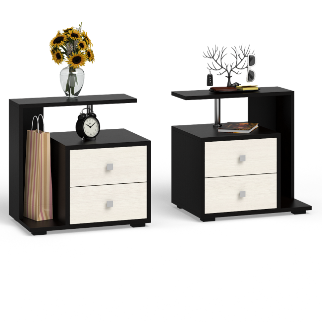 Кровать с ящиками 1600 Камелия + две тумбы цвет венге/дуб лоредо Кровать с ящиками 1600 Камелия + две тумбы цвет венге/дуб лоредо