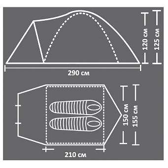 Палатка Campack Tent Mount Traveler 2