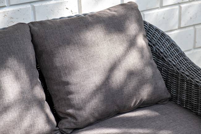 "Кон Панна" диван из искусственного ротанга двухместный, цвет графит "Кон Панна" диван из искусственного ротанга двухместный, цвет графит