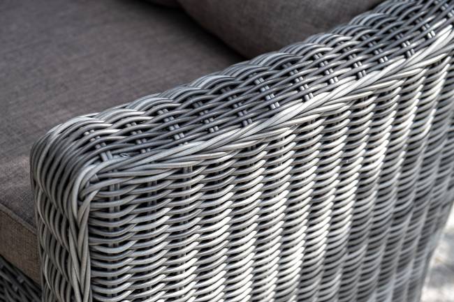 "Кон Панна" диван из искусственного ротанга двухместный, цвет графит "Кон Панна" диван из искусственного ротанга двухместный, цвет графит