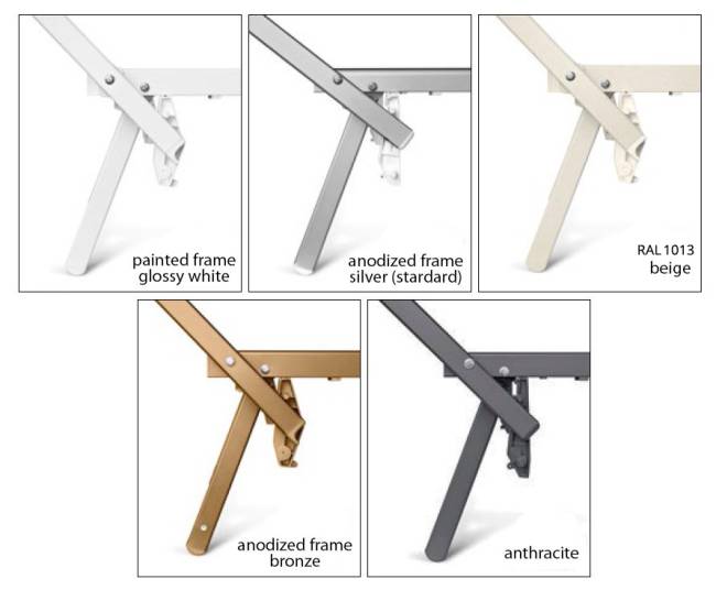 Шезлонг-лежак металлический Smart серебристый 1820х760х400 мм