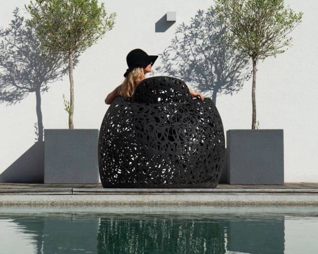 Базальтовое кресло "Stellar Chair", Черное Базальтовое кресло "Stellar Chair", Черное