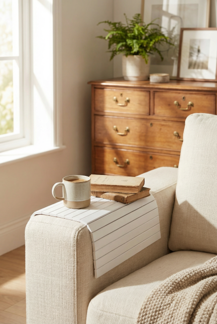 Накладка на диван П 7 белый