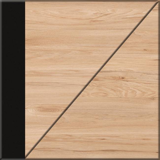 Брюс письменный стол с комодом цвет чёрный/Battle rock Santiago/столешница МДФ ель карпатская