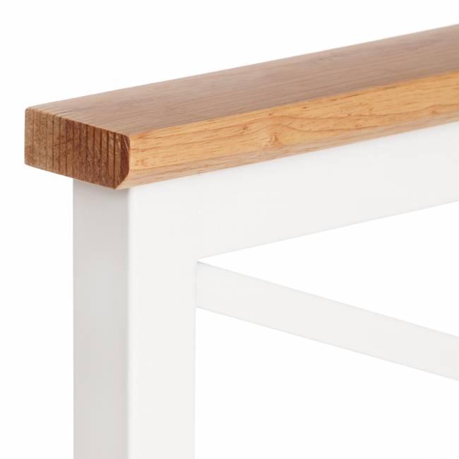 Кровать Iris (mod.9311) дерево гевея/металл, 90*200 см (Single bed), Белый (White) Кровать Iris (mod.9311) дерево гевея/металл, 90*200 см (Single bed), Белый (White)