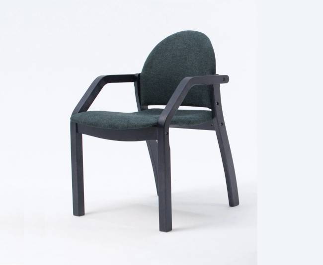 Стул-кресло Джуно 2.0 чёрный/зелёный