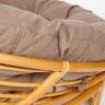 Кресло PAPASAN/ПАПАСАН 23/01 W  /с подушкой/ 115х101х104 см, Honey (мед), экошерсть Коричневый, 1811-5 Honey (мед)
