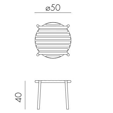 Столик пластиковый журнальный Doga марсала Ø500х400 мм Столик пластиковый журнальный Doga марсала Ø500х400 мм