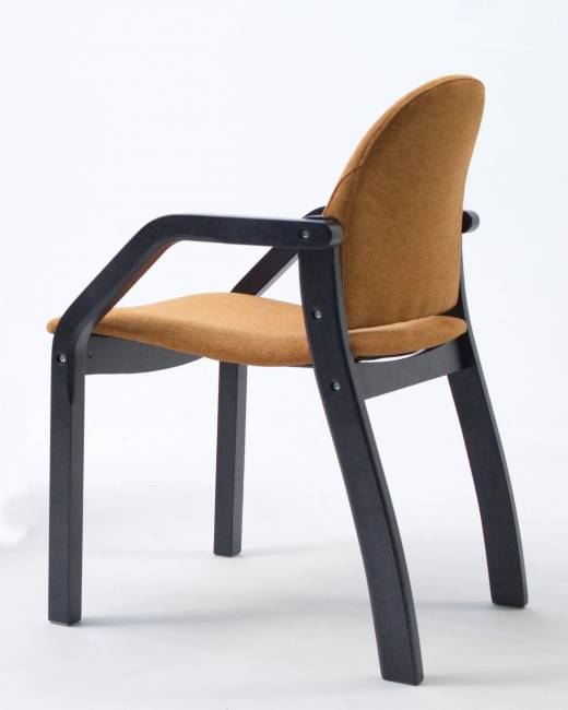 Стул-кресло Джуно 2.0 чёрный/карри